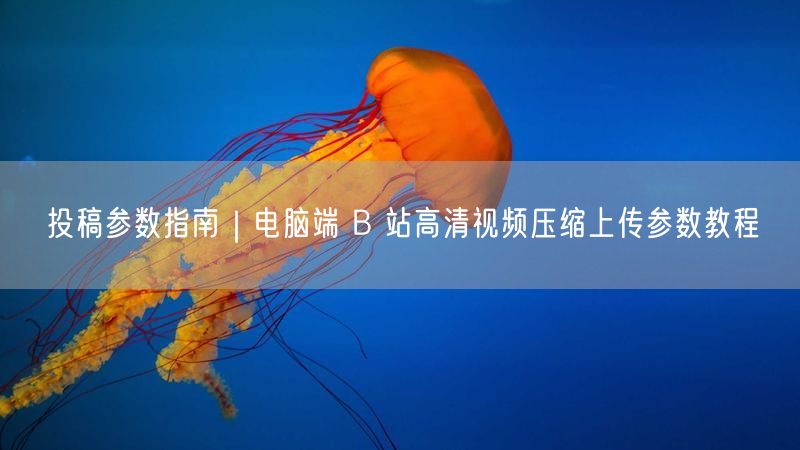 电脑端B站投稿必看：高清压缩与上传参数全攻略