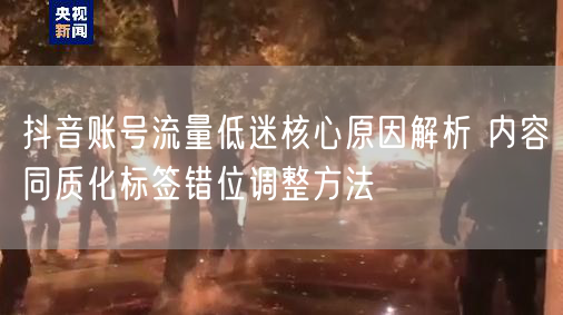 抖音账号流量低？破解同质化与标签错位，提升流量