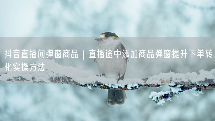 抖音直播间弹窗商品实操：直播添加，提升下单转化
