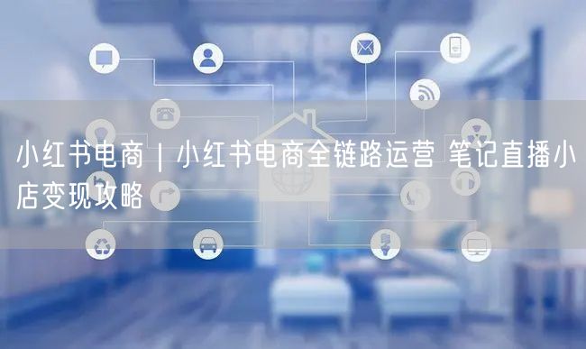 小红书电商全链路运营：笔记直播到小店变现攻略