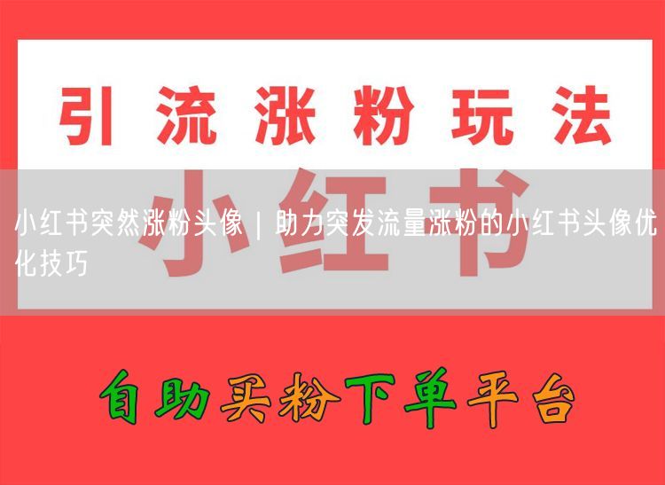 小红书涨粉秘籍：头像优化技巧助力突发流量