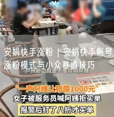 安娟快手涨粉｜安娟快手账号涨粉模式与小众赛道技巧