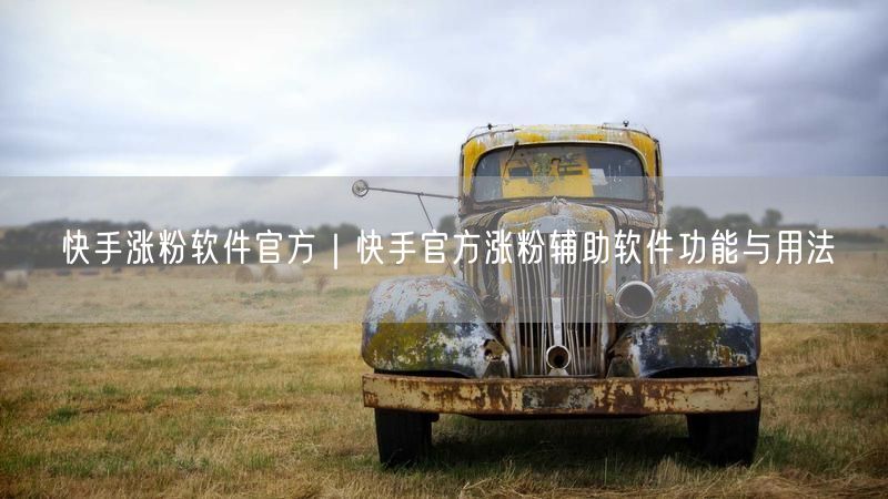 快手涨粉软件官方｜快手官方涨粉辅助软件功能与用法