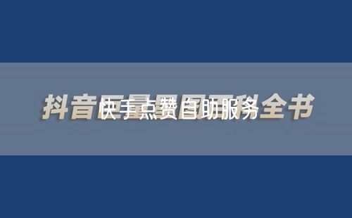 快手点赞自助服务
