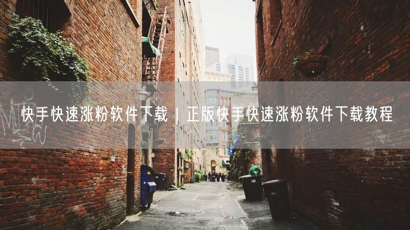 快手快速涨粉软件下载｜正版快手快速涨粉软件下载教程