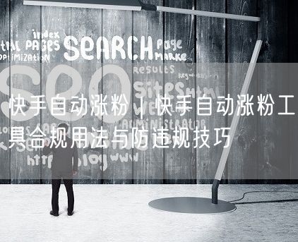 快手自动涨粉｜快手自动涨粉工具合规用法与防违规技巧