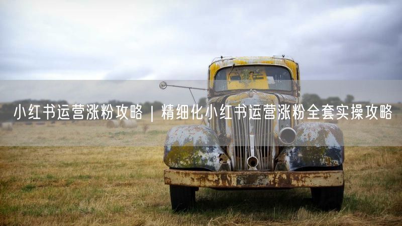 小红书运营涨粉攻略｜精细化小红书运营涨粉全套实操攻略