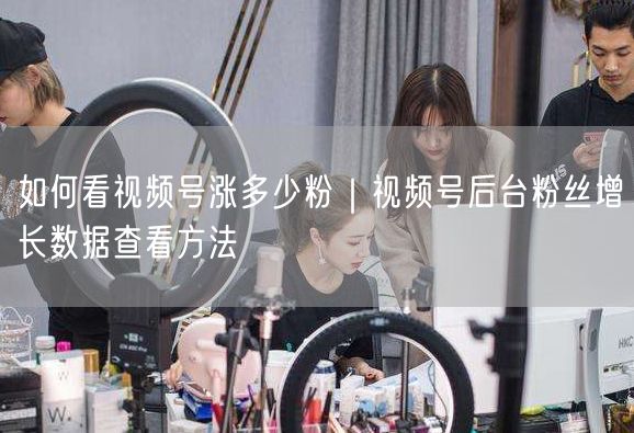 如何看视频号涨多少粉｜视频号后台粉丝增长数据查看方法