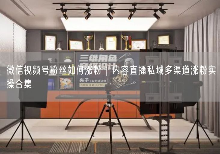 微信视频号粉丝如何涨粉｜内容直播私域多渠道涨粉实操合集