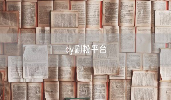 dy刷粉平台