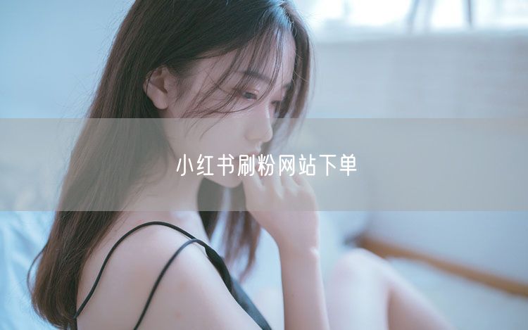 小红书刷粉网站下单