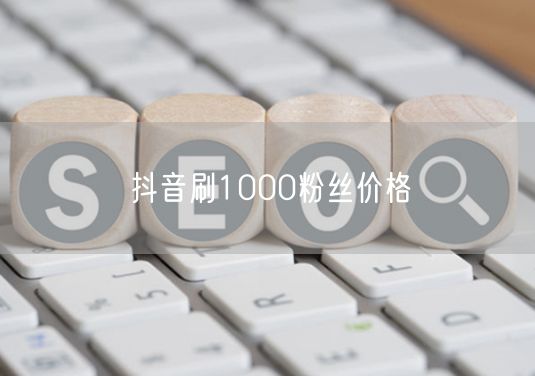 抖音刷1000粉丝价格