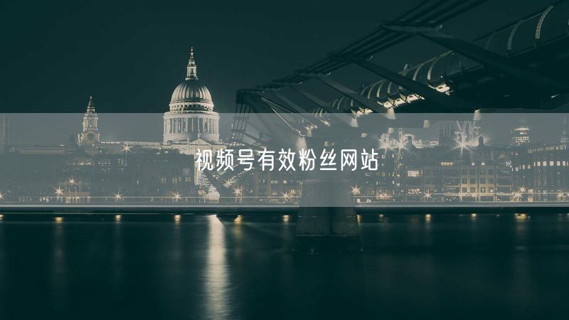 视频号有效粉丝网站