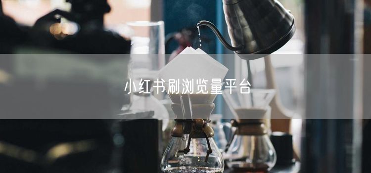 小红书刷浏览量平台
