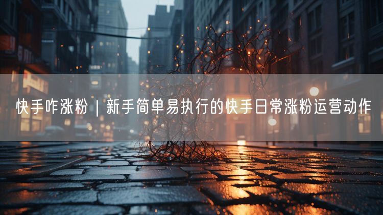 新手必看！快手涨粉实操：简单运营动作快速吸粉
